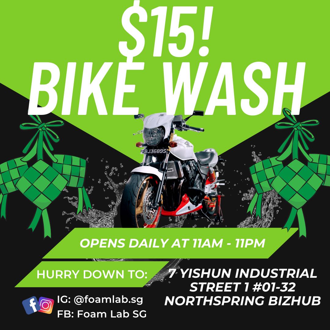 Bike wash yishun, Motorcycles, Motorcycle Accessories on Carousell