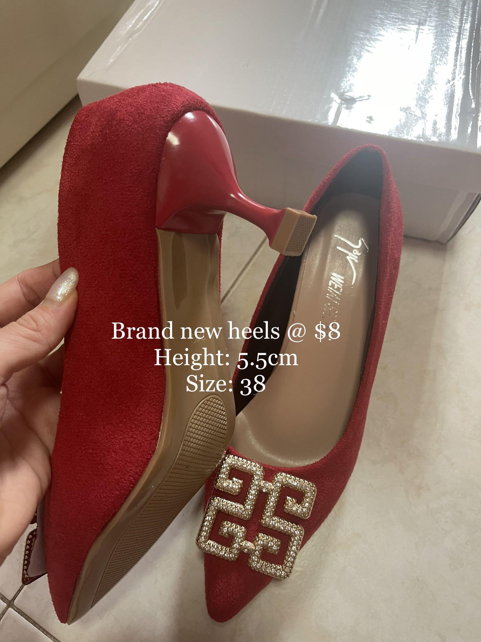 Brand New Red Heels Women s Fashion Footwear Heels on Carousell