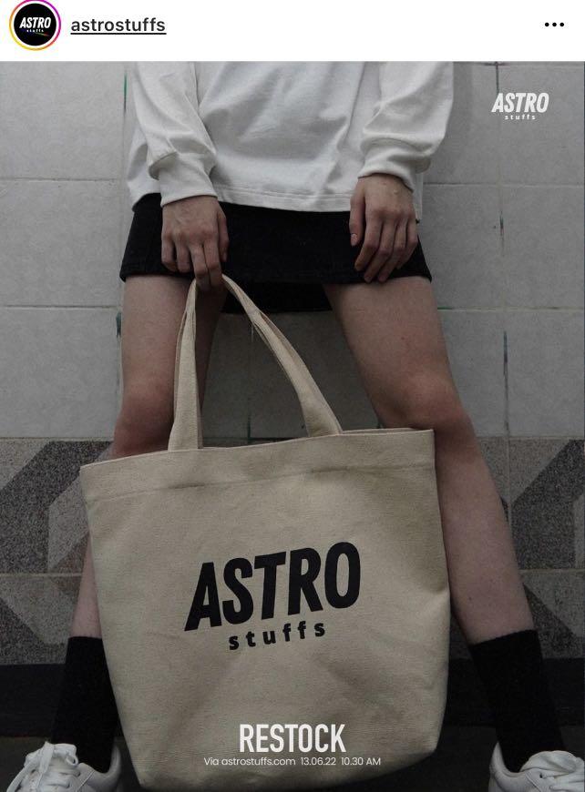 🇹🇭Bright —Astro Stuffs Logo Canvas tote bag 帆布袋, 男裝, 袋