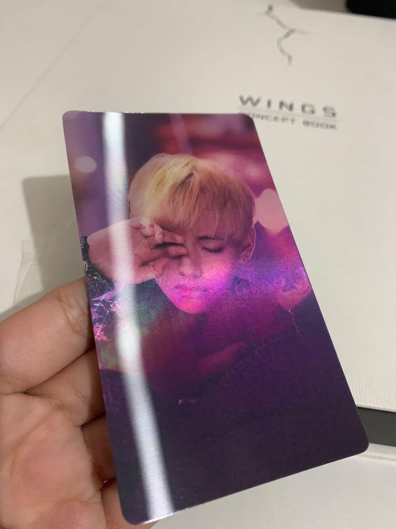 BTS Wings Concept Book with V Taehyung Lenti PC and Postcards, Hobbies