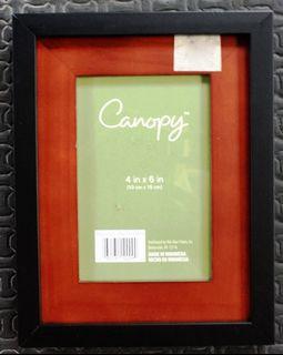 Canopy By Walmart Picture Frame 4R 4x6 Black Brown Wood NewUSA
