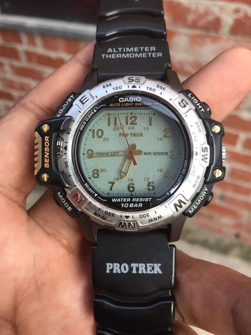 Casio ProTrek PRT 50 Twin Cept Twin Sensor Men s Fashion Watches Accessories Watches on Carousell