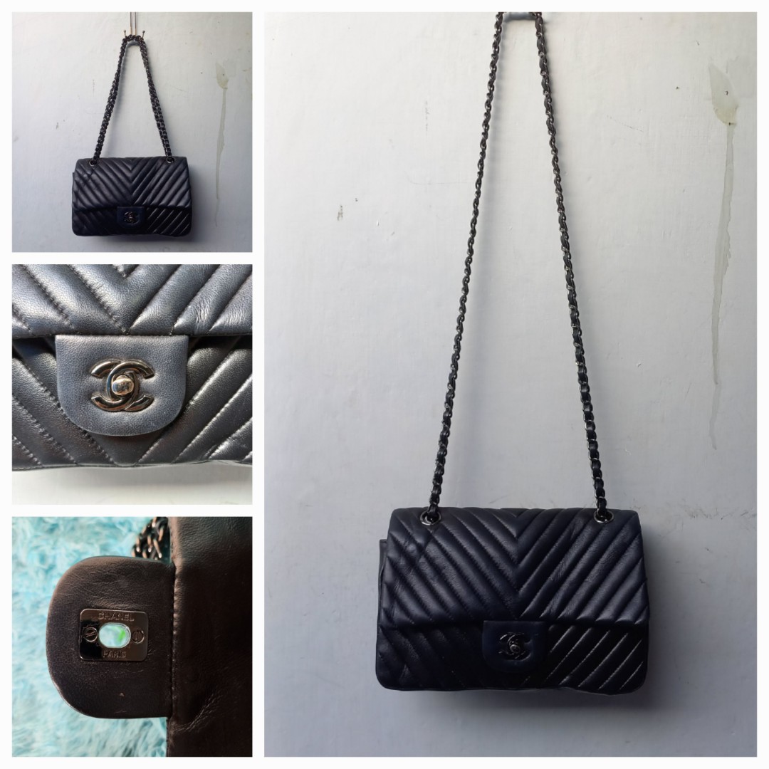 Chanel chevron Bag 25cm, Barang Mewah 