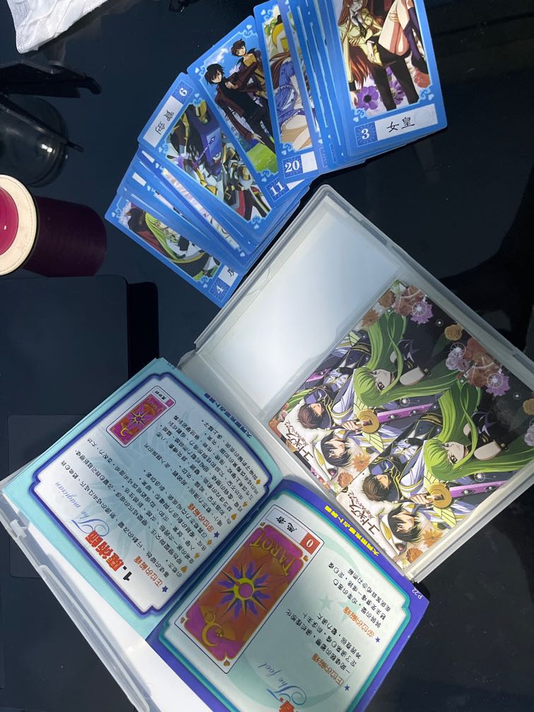 Code Geass Tarot Cards, Hobbies & Toys, Memorabilia & Collectibles, Fan