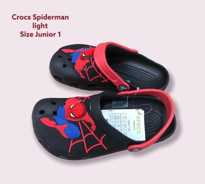 Crocs spiderman light
