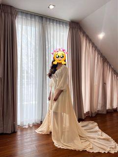 Long Trail Bridal Robe
