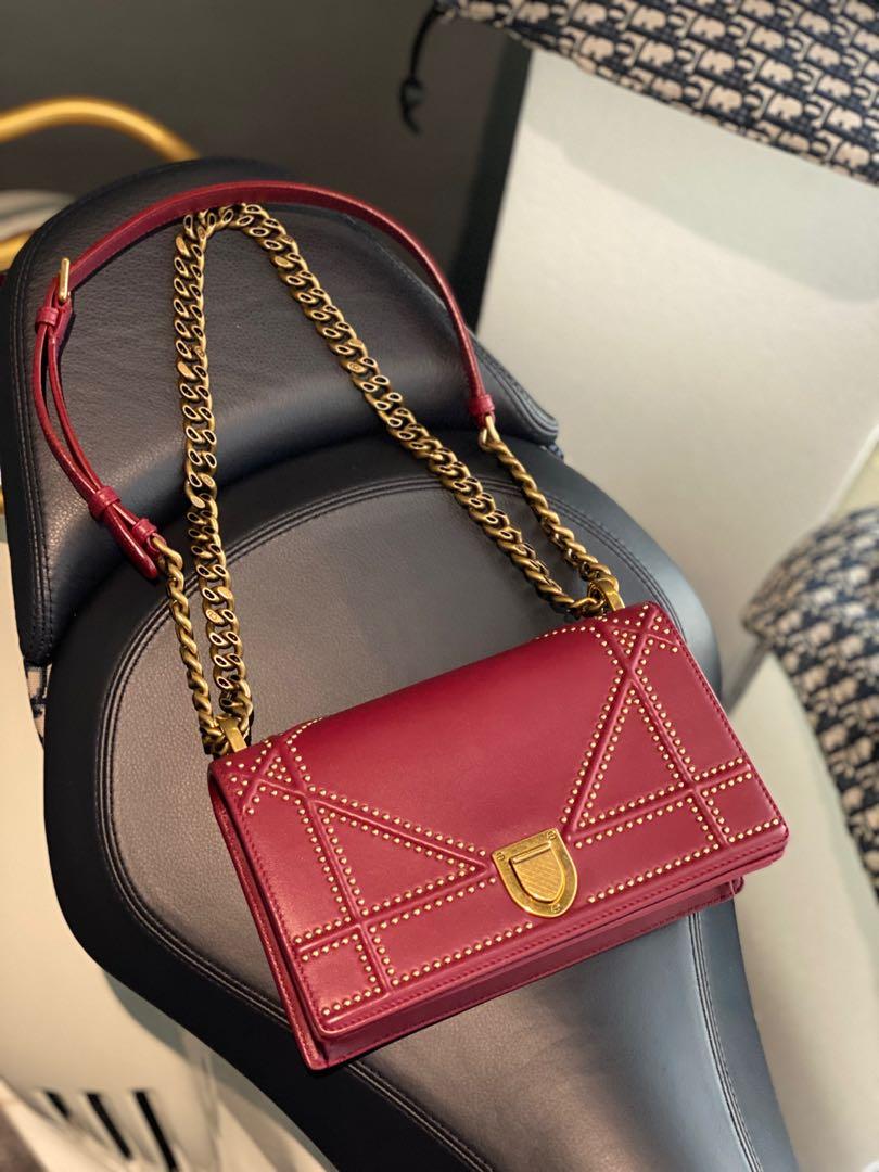 Small diorama lambskin bag price store