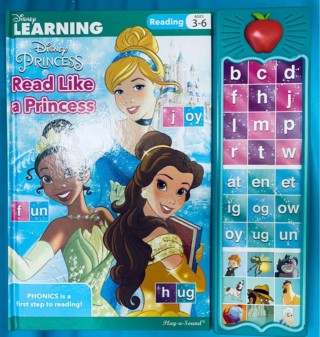 Disney princess phonics book, 興趣及遊戲, 書本 & 文具, 小朋友書 - Carousell