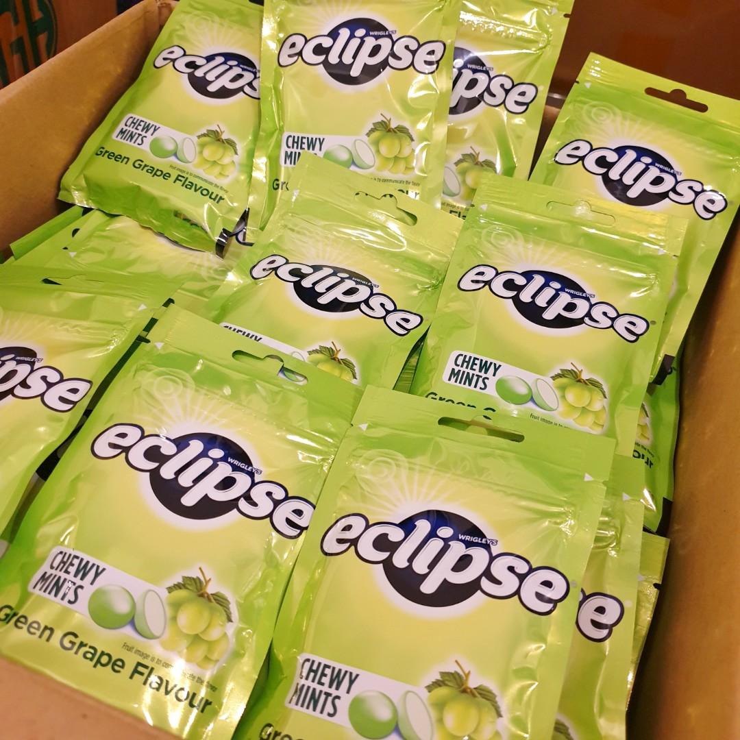 ECLIPSE Chewy Mint Green Grape Flavour (45g), Food & Drinks, Packaged