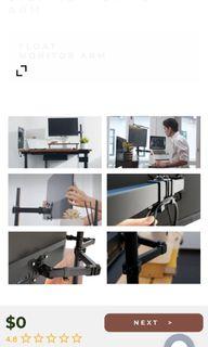 Everdesk float monitor arm (single)
