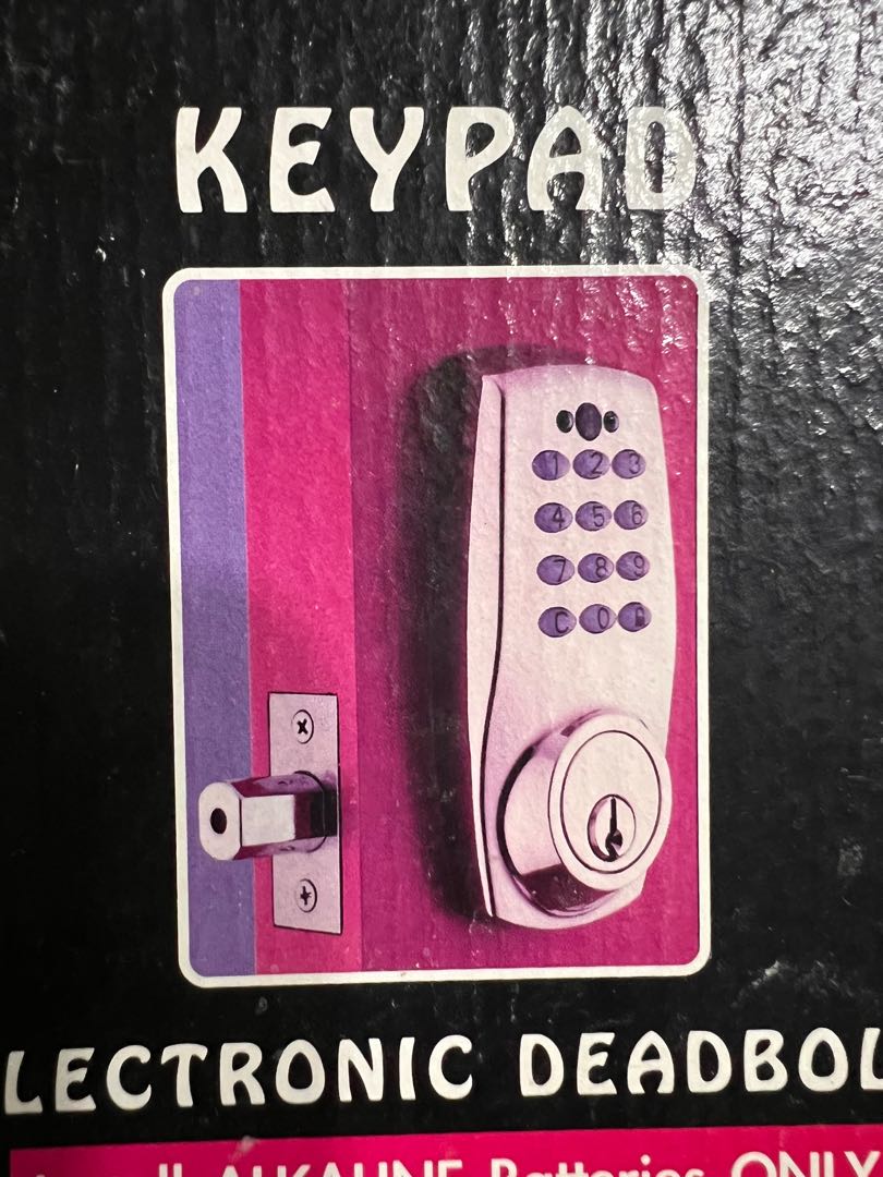 Faultless electronic keypad deadbolt, Furniture & Home Living, Security