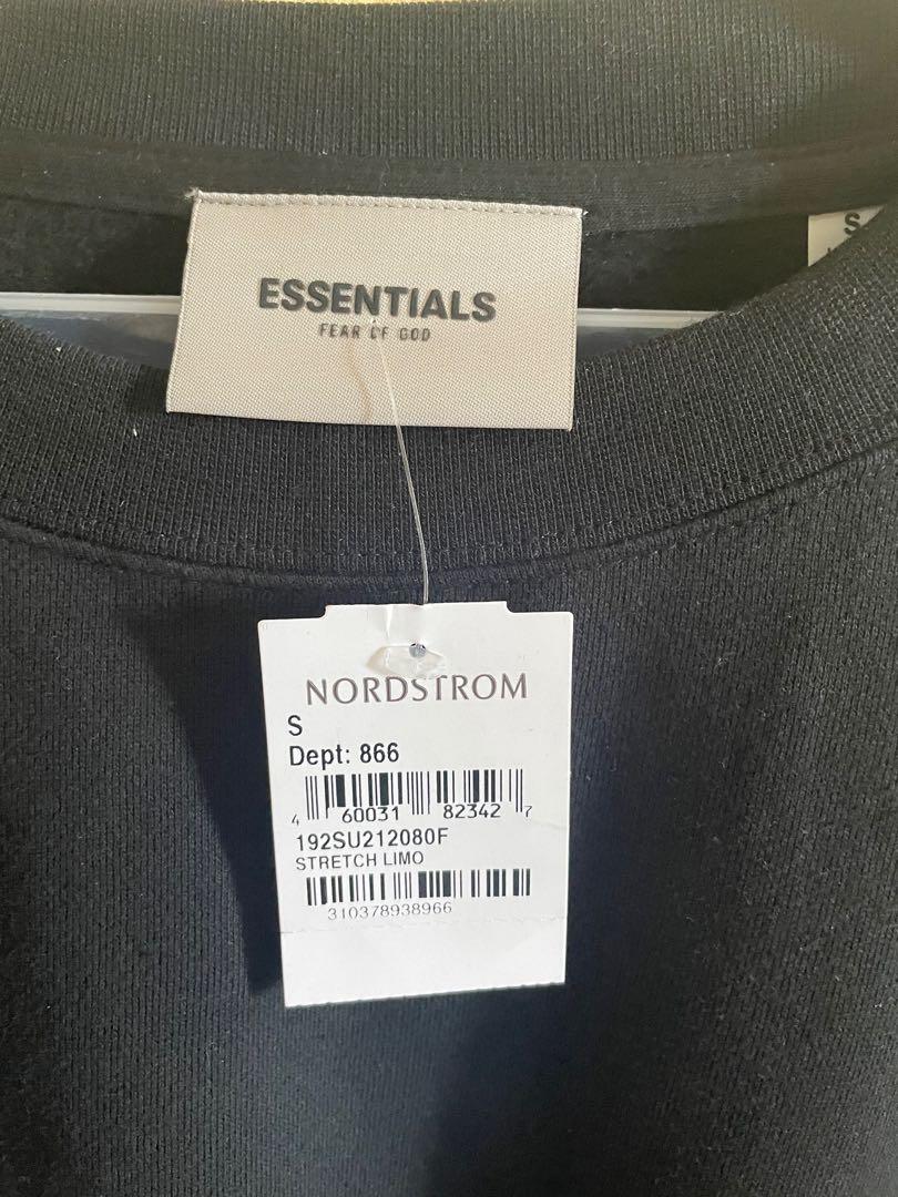 Fear Of God Essentials S/S 2022 (Category: Coats, Jackets and Outerwear) located in Makati City. Submitted by outsourcer1 (Listing ID 1169521457, Image 2). Description: 2022 collection - Black Stretch Limo Brand new, w/ tags Size S (oversized) Sold out everywhere. RFS: Wrong Size.