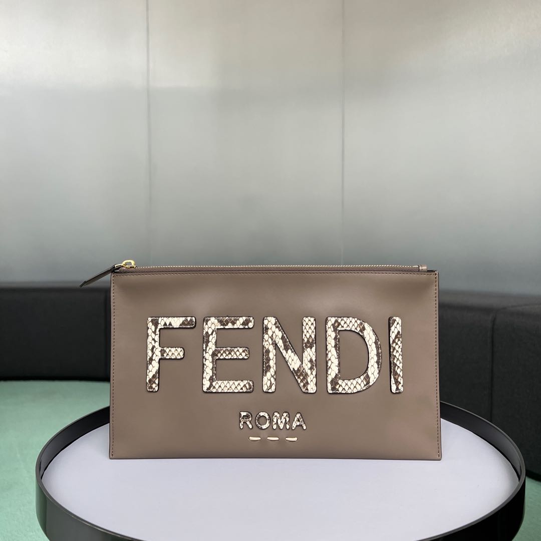 Fendi clutch, Luxury, Bags & Wallets on Carousell