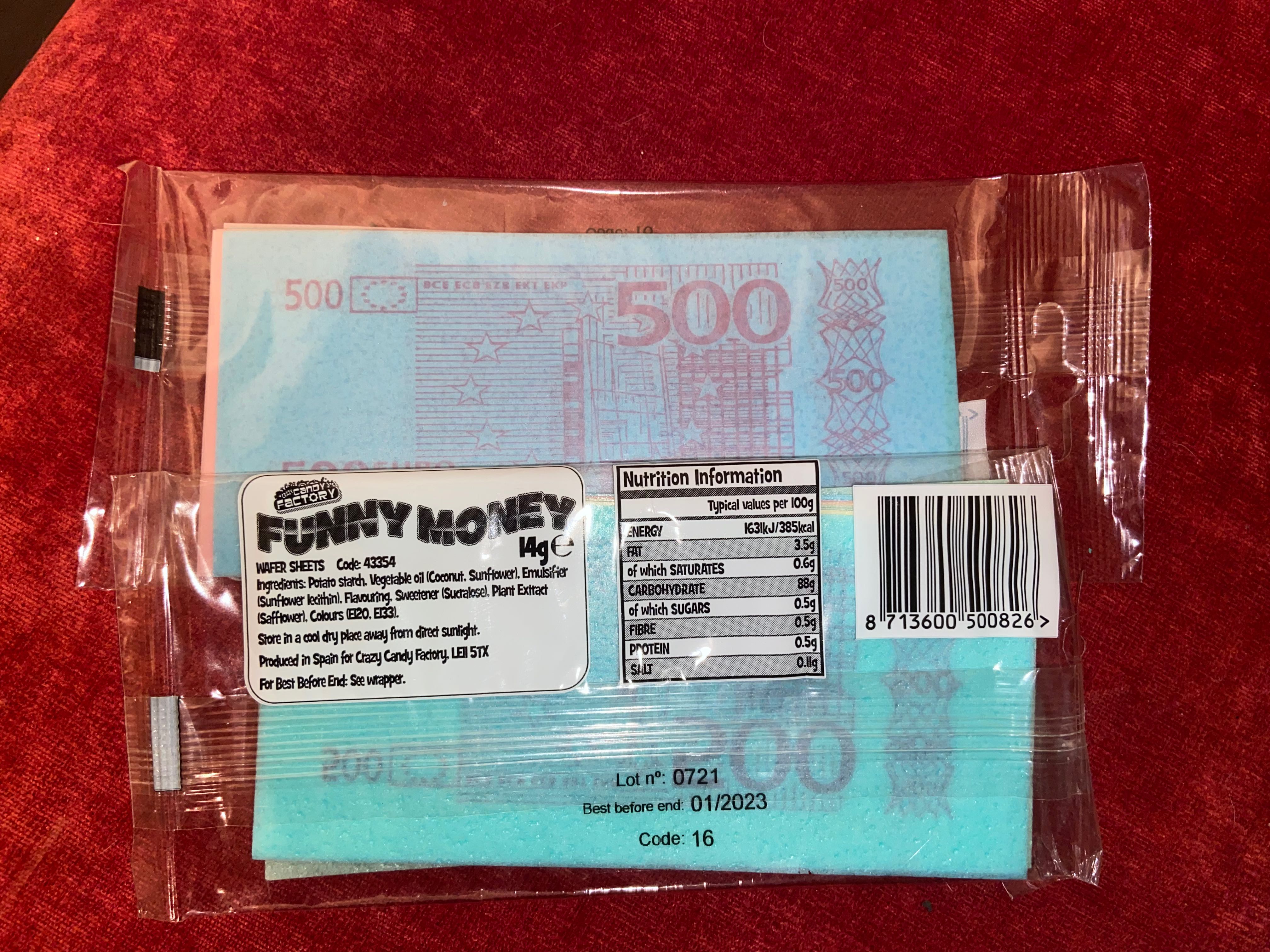 Factory Funny Money Edible Paper Candy