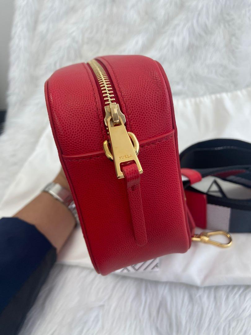 Furla Red Camera Bag, Luxury, Bags & Wallets on Carousell