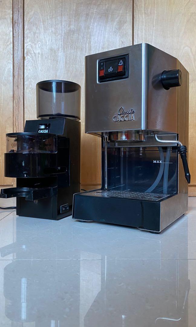 Gaggia Classic + Gaggia MDF grinder, 家庭電器, 廚房電器, 咖啡機及咖啡壺 Carousell