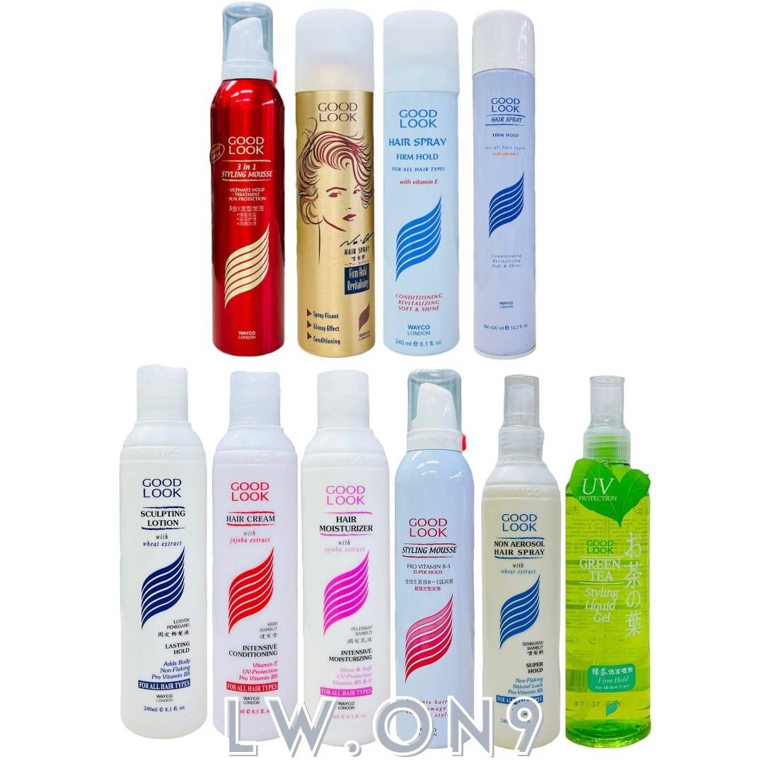 GOOD LOOK HAIR STYLING PRODUCTS FOR ALL HAIR TYPES AVAILABLE 10 TYPES,  Beauty & Personal Care, Hair on Carousell