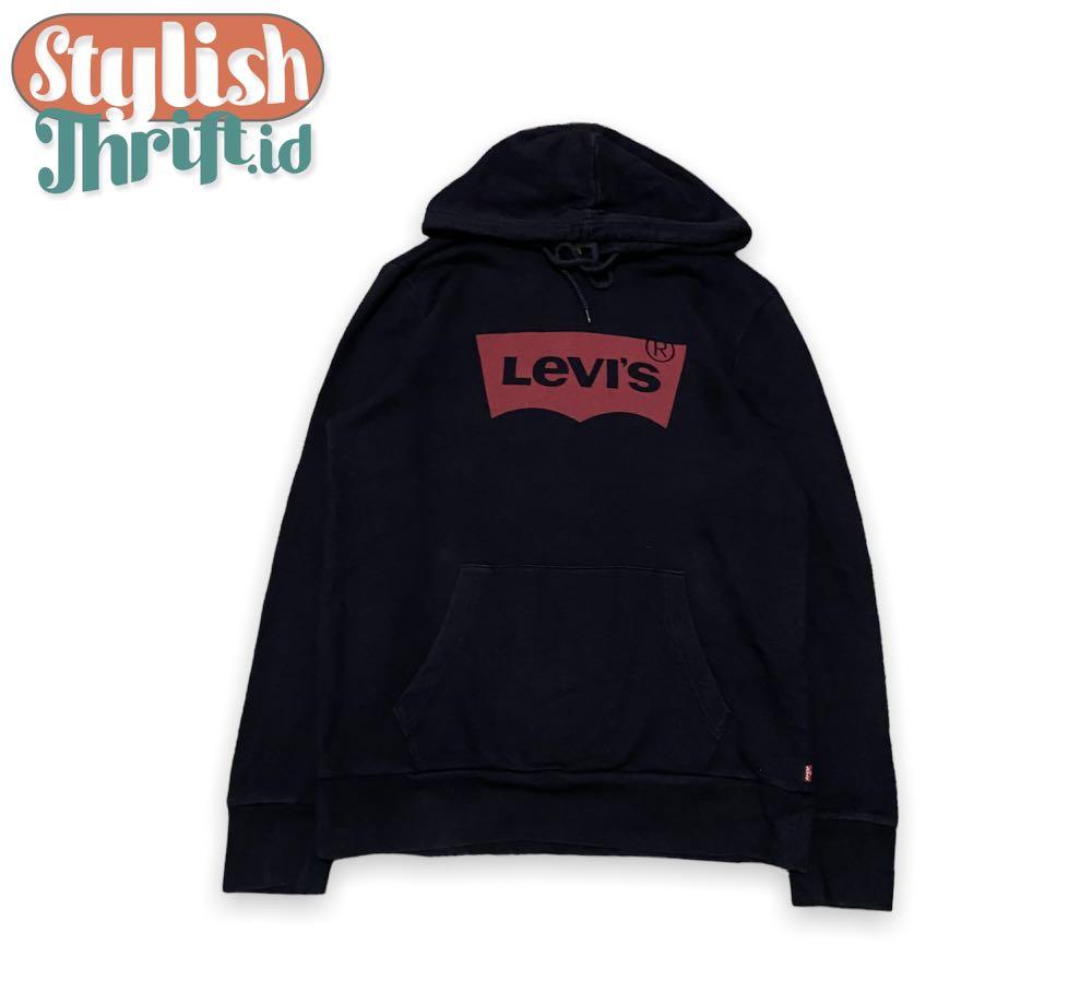 Hoodie LEVIS, Fesyen Pria, Pakaian 