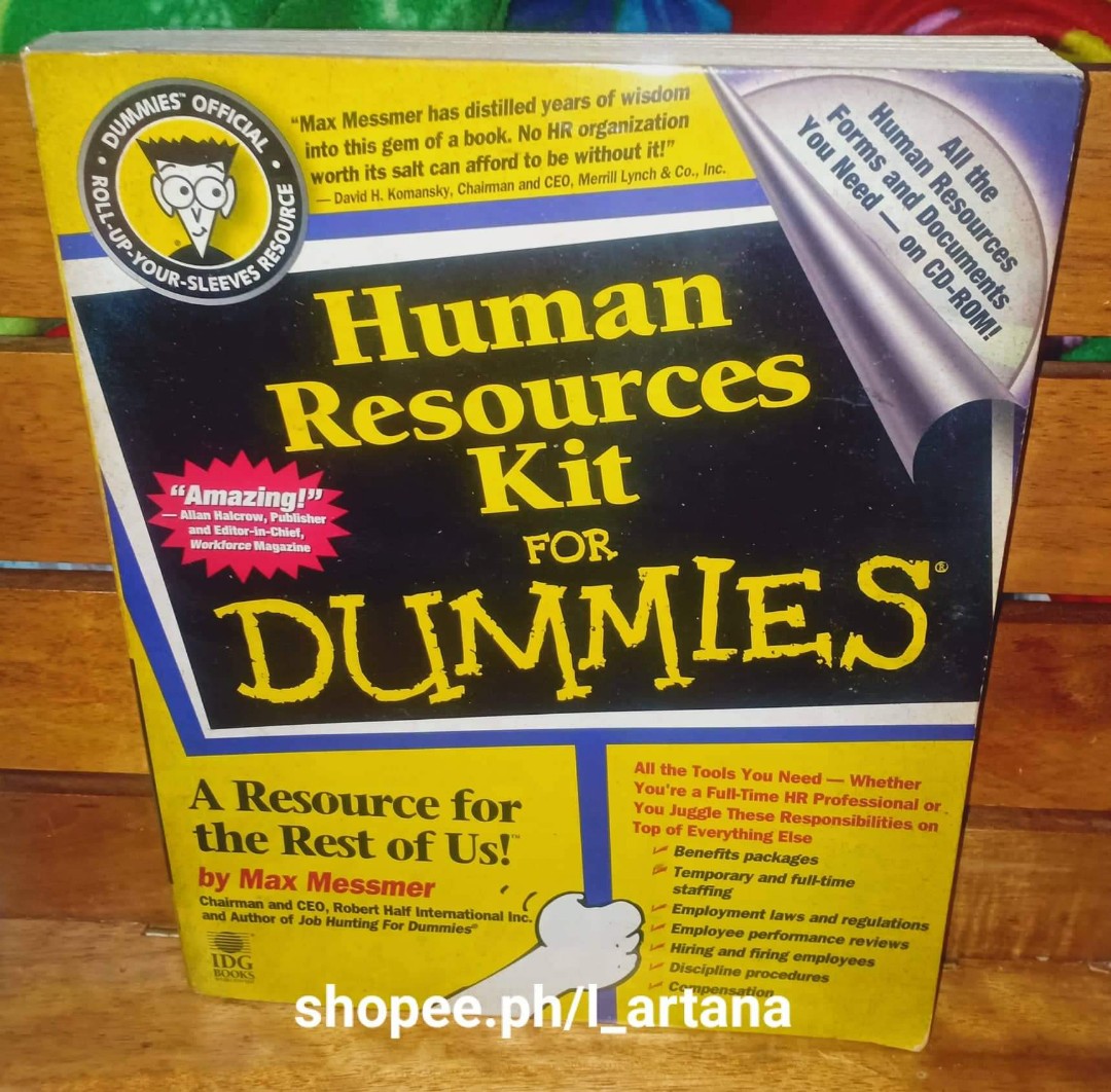 Human Resources Kit for Dummies, Hobbies & Toys, Books & Magazines