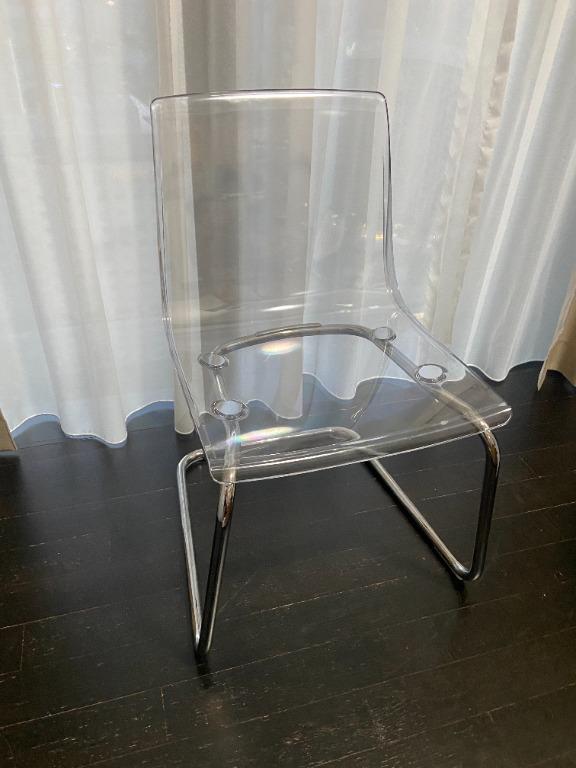 Clear office chair store ikea