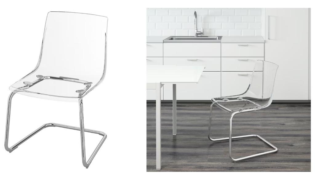 Clear office chair clearance ikea