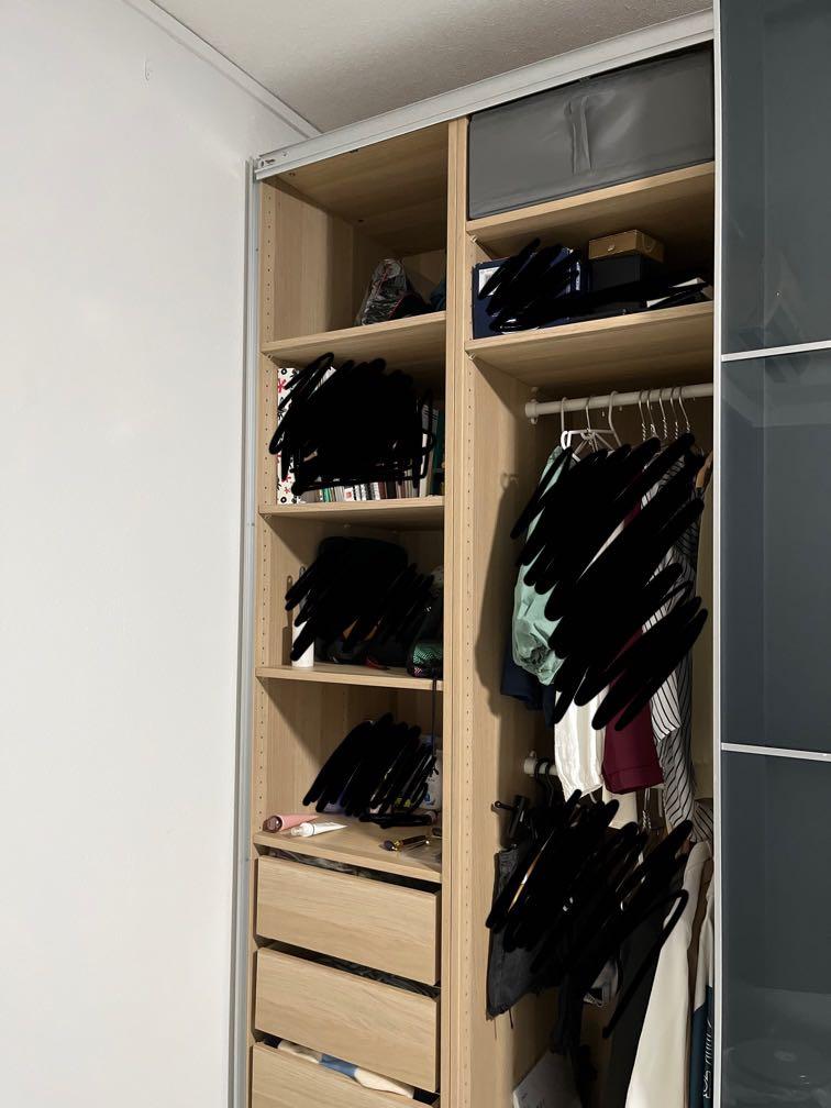IKEA PAX wardrobe sliding doors and frame, Furniture & Home Living