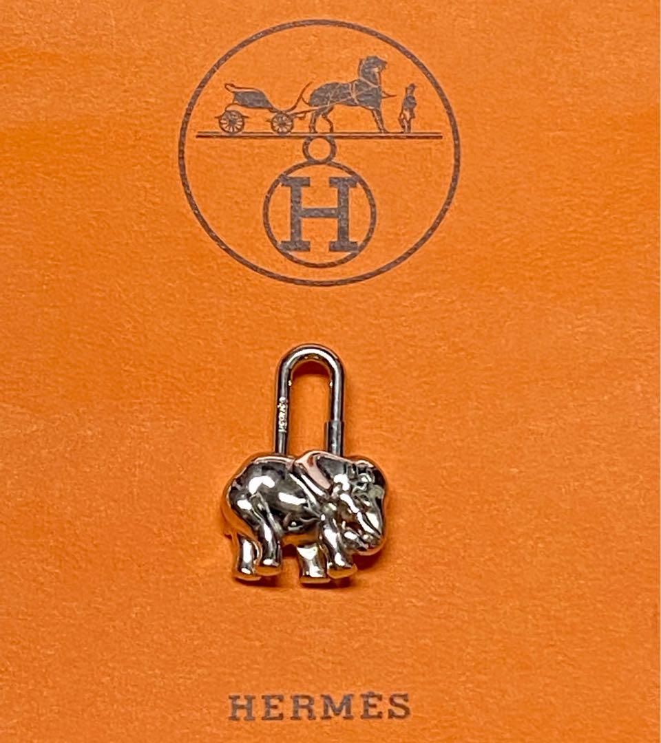 J4132 HERMES 愛馬仕BIRKIN KELLY VINTAGE CADENA PADLOCK BAG CHARM