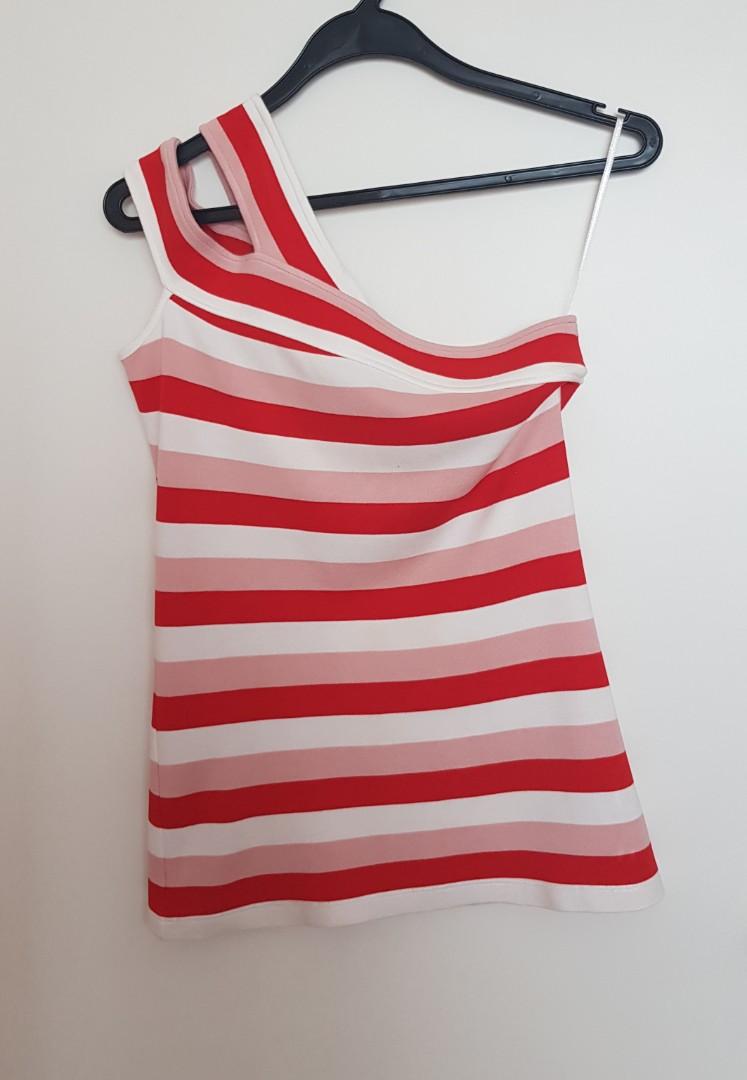 karen millen red top