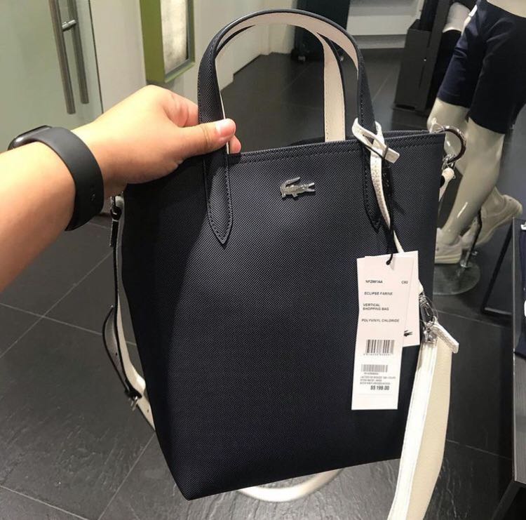 Lacoste reversible bag vertical shopping bag, Women's Fashion