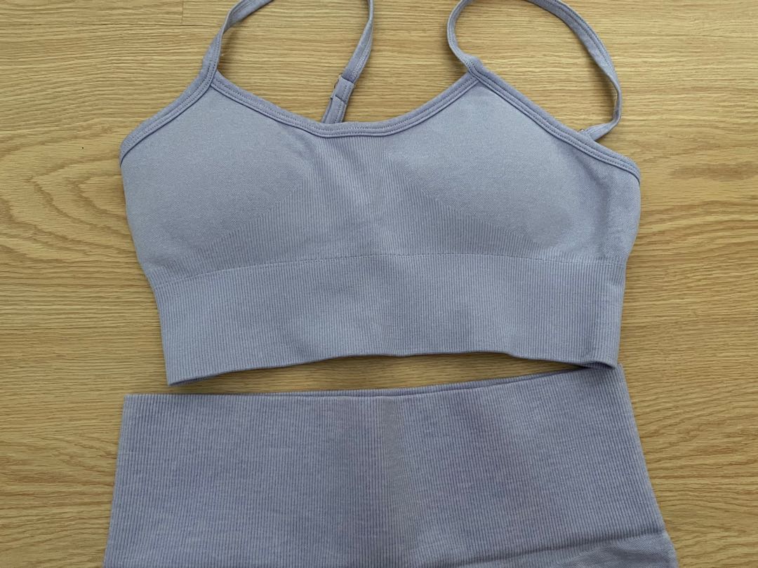Lavender Workout Set, Men's Fashion, Activewear on Carousell