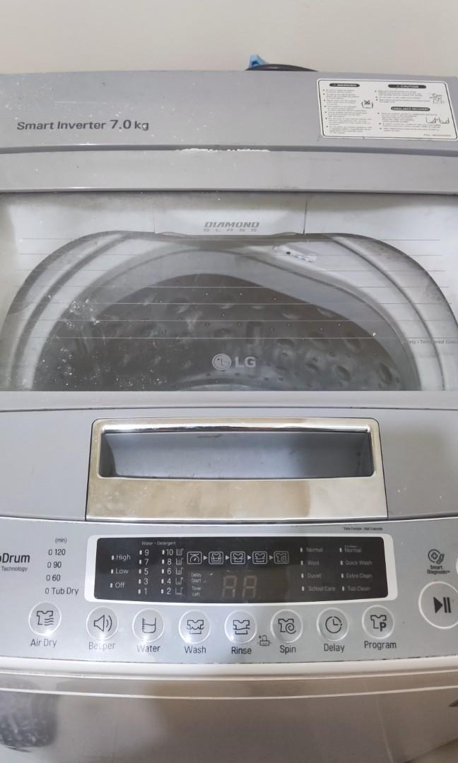 LG Turbo Drum Topload Smart Inverter 7KG, TV & Home Appliances, Washing