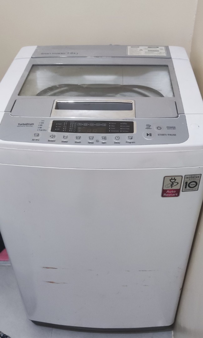 LG Turbo Drum Topload Smart Inverter 7KG, TV & Home Appliances, Washing