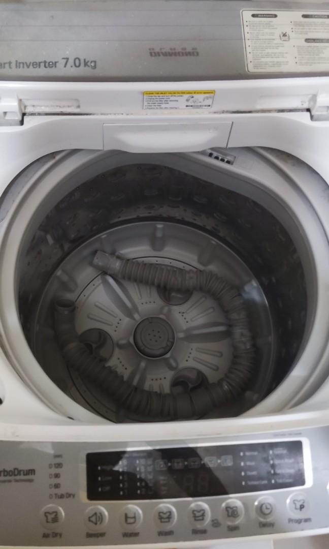 LG Turbo Drum Topload Smart Inverter 7KG, TV & Home Appliances, Washing