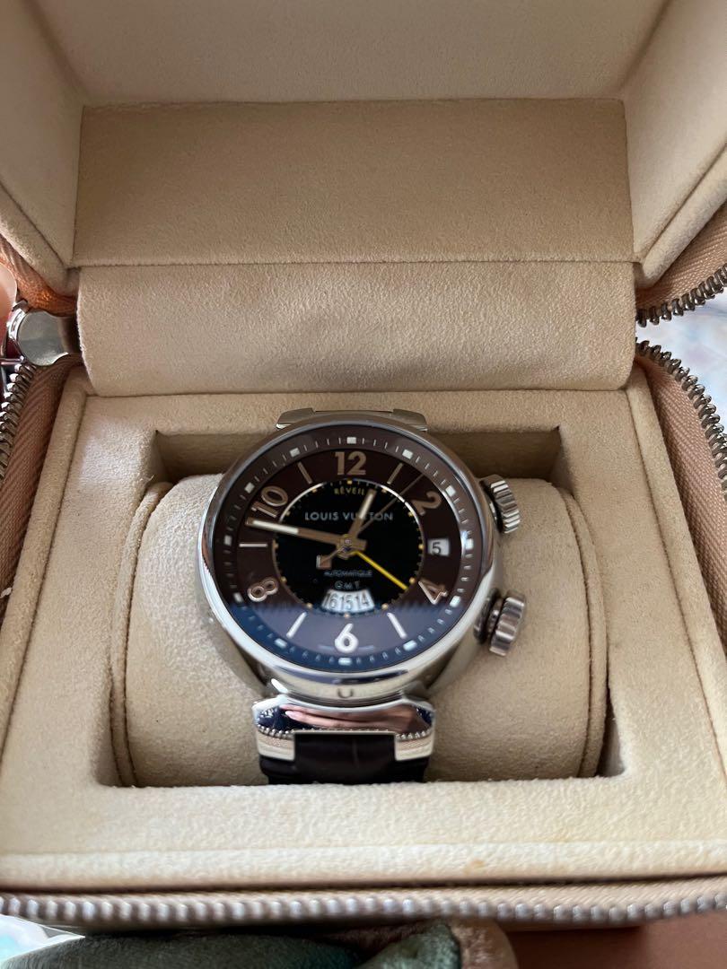 Sold at Auction: Louis Vuitton Tambour GMT Reveil Q1151