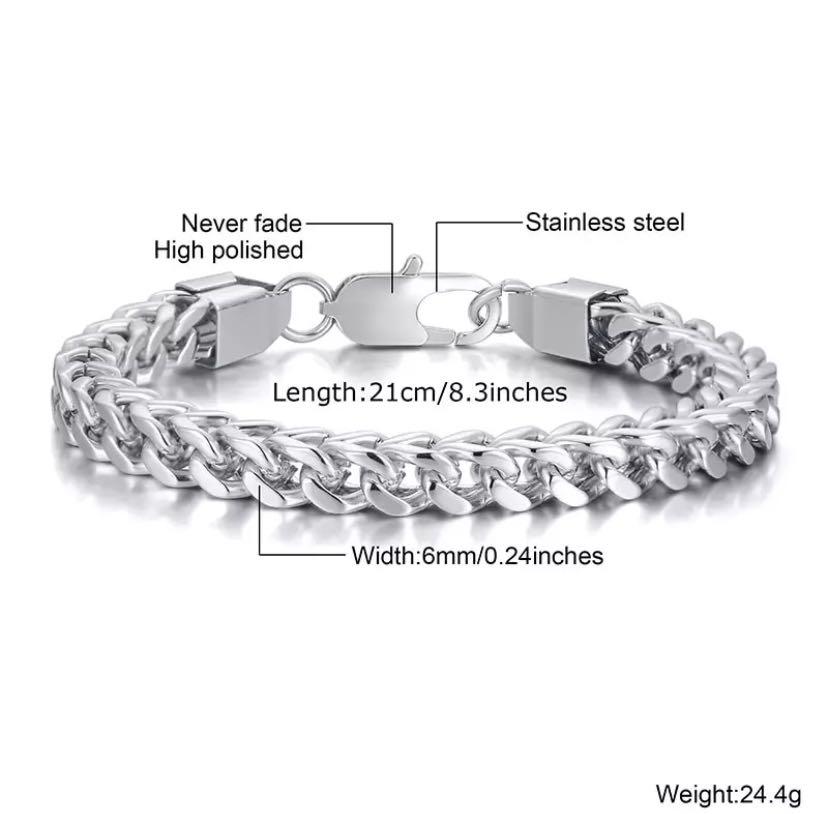 Men's foxtail sale chain bracelet