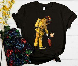 Mickey mouse firefighter shirt