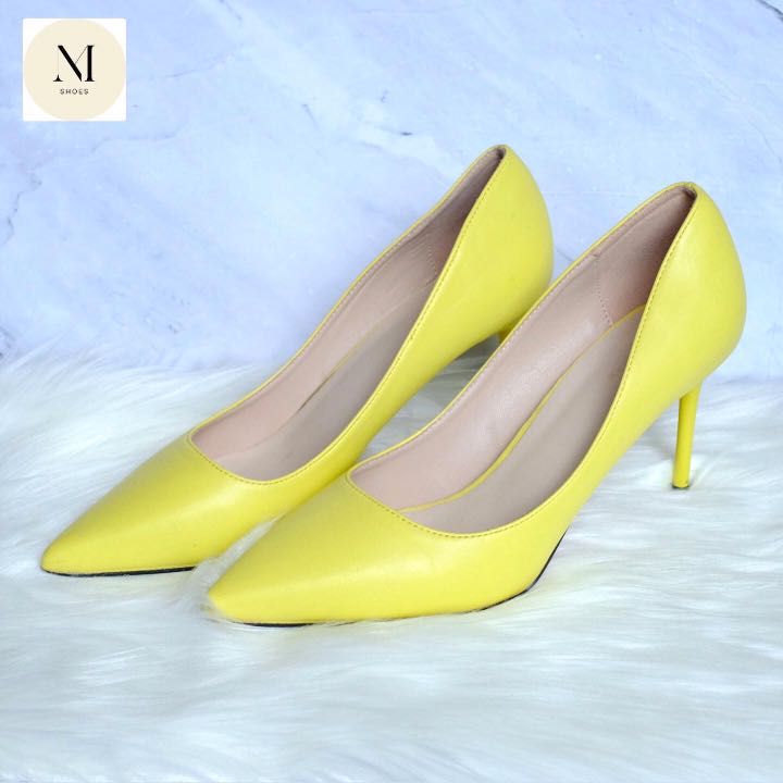 yellow heels size 6