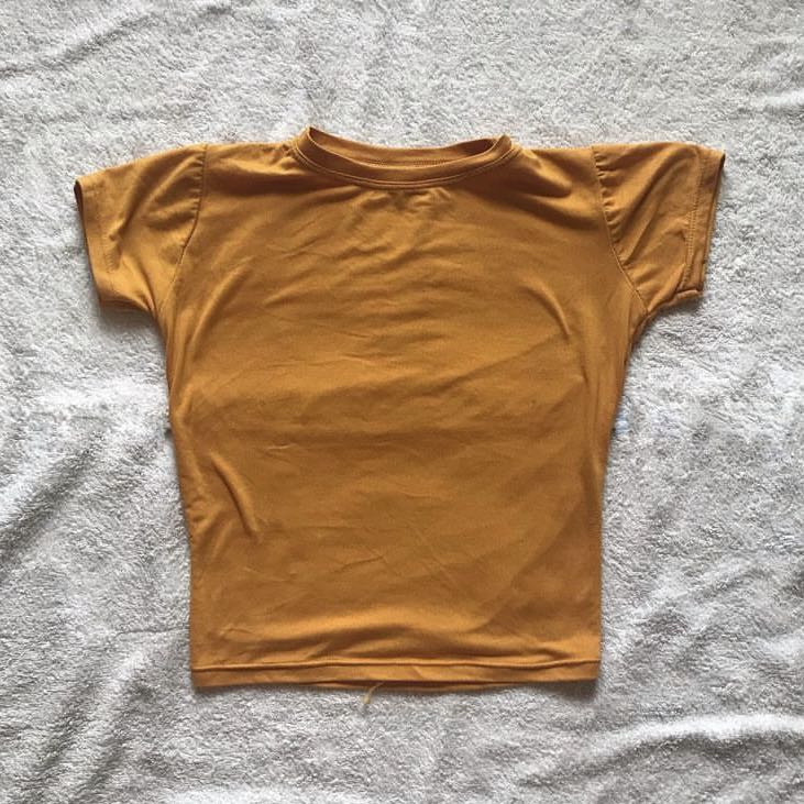 Mustard fitted shirt Clearance