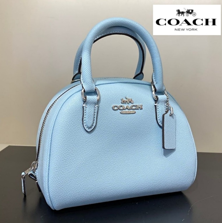 Coach light hotsell blue handbag