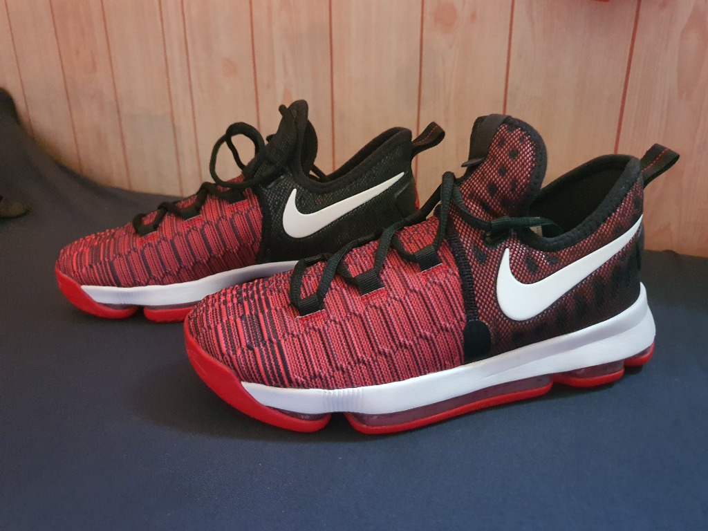 Nike Zoom KD 9 University Red White Black Original Men s