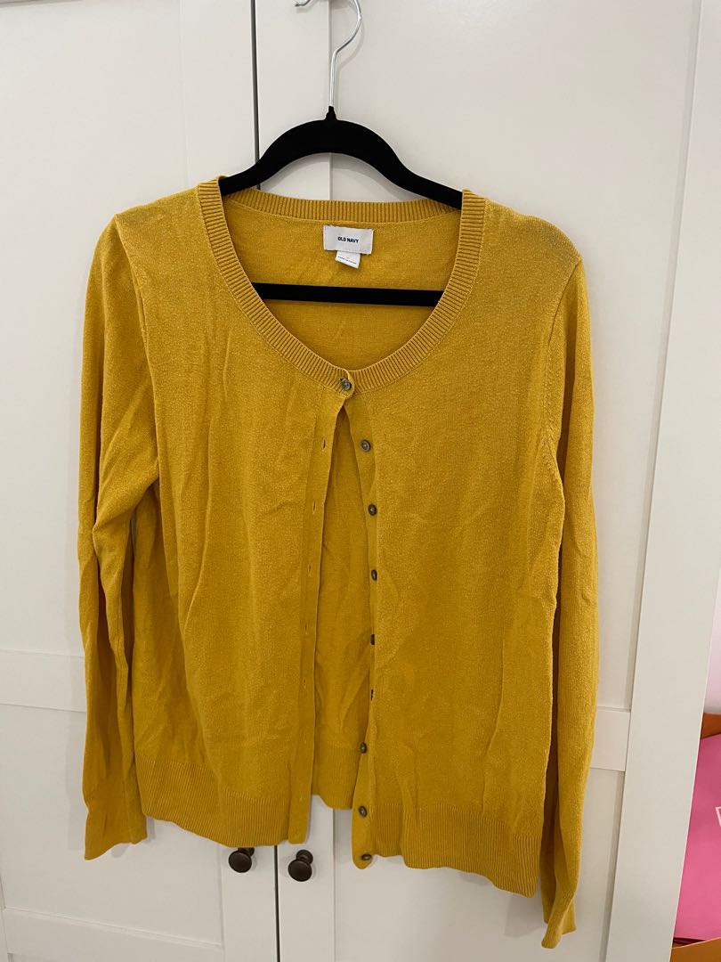 Old navy yellow cardigan clearance