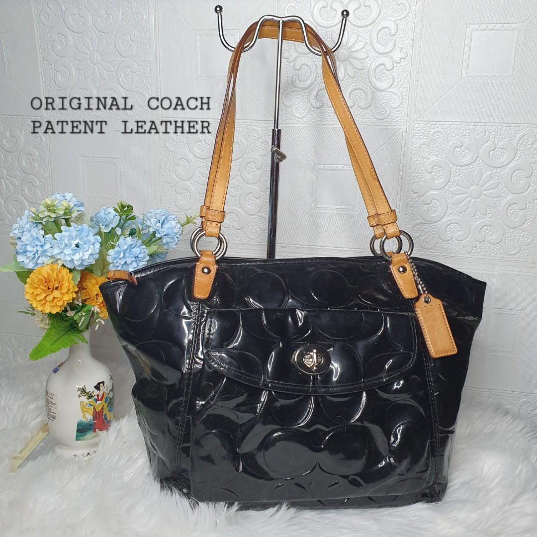 Black Coach Shoulder Bag | Gently Used | Three Compartments