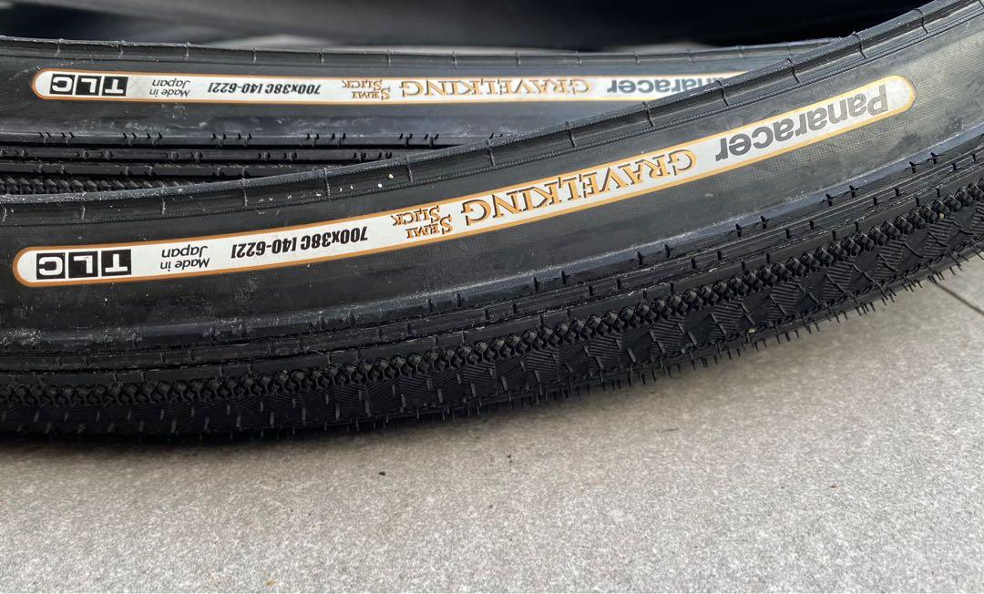 Panaracer Gravel King SemiSlick 700 X 38C TLC tubeless gravel tires