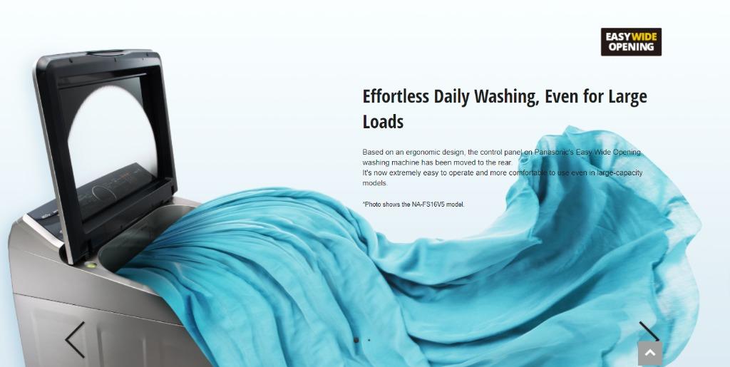 Panasonic NA-F115X5 Automatic Washing Machine - 11.5KG ActiveFoam ...