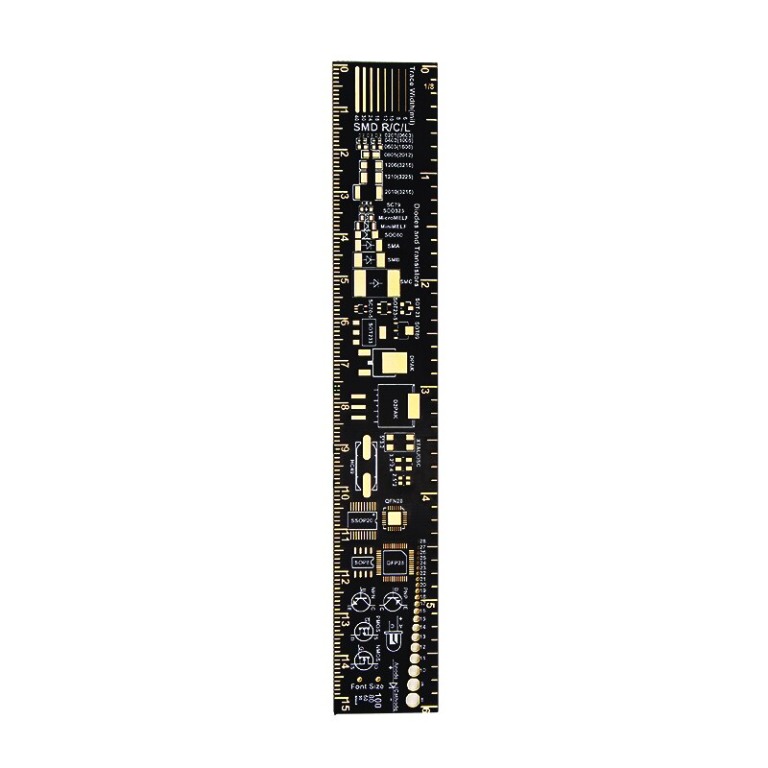 電路板PCB工程尺 15cm PCB Ruler 15cm PCB封裝尺 電路板間尺 電子工程師設計工程尺15CM PCB Ruler ...