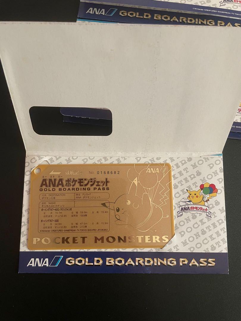 Pokemon ana gold boarding pass full set - Pikachu Mew Mewtwo