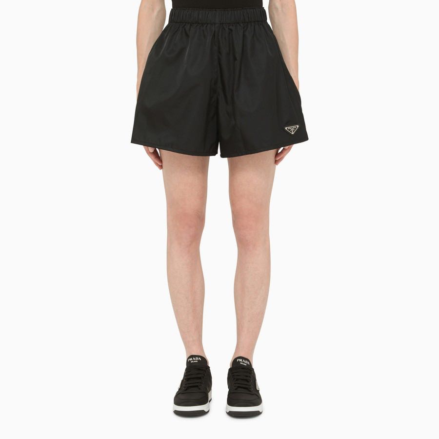 Prada nylon shorts womens best sale