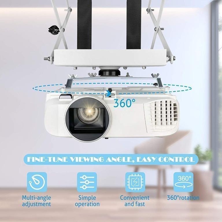 Projector Bracket and Ceiling Mount Bracket with Motorized Electric ...