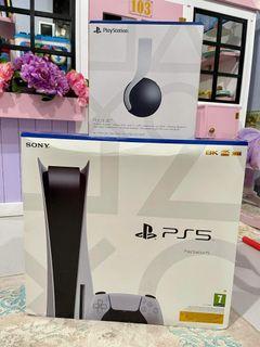 PS5 console with pulse 3D headset 💯