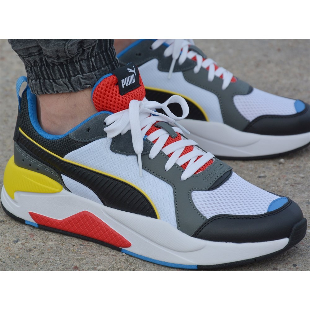 Puma X Ray Retro Sneakers Red Blue Black Yellow Running Shoes Size 11 ...